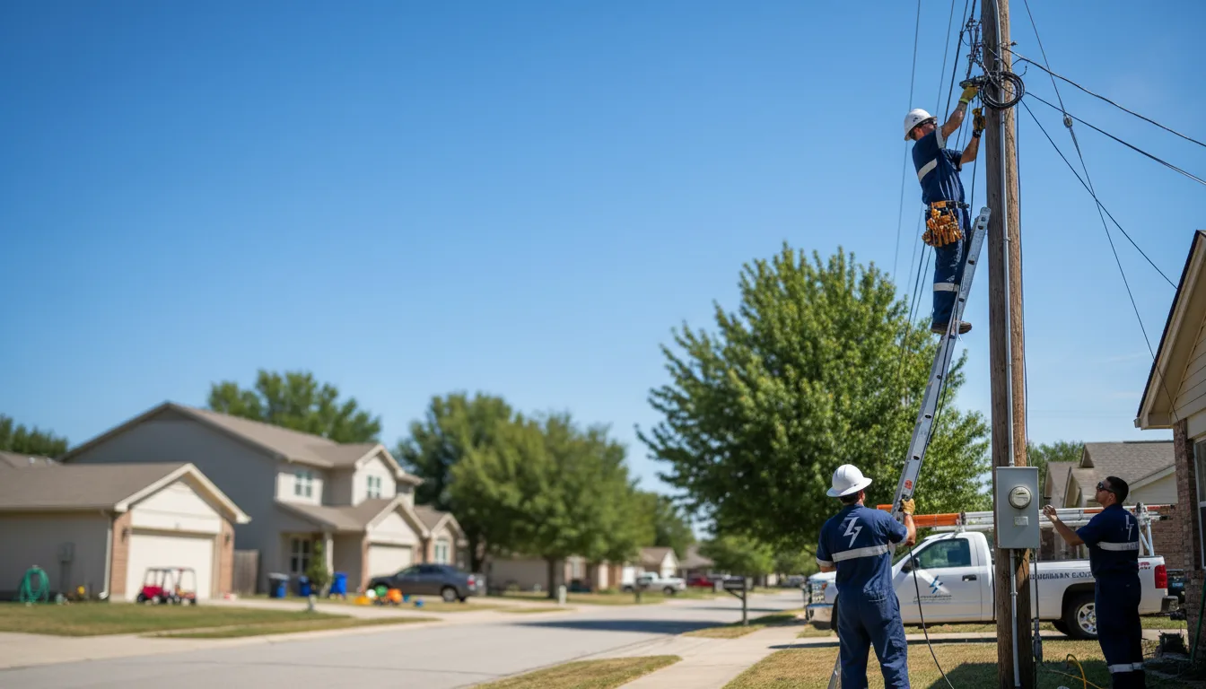 Residential electrician providing installation services in Bellevue, MI